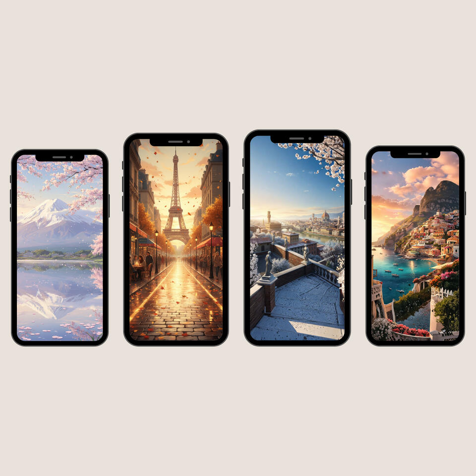 Four Seasons Destinations Anime Wallpaper Collection